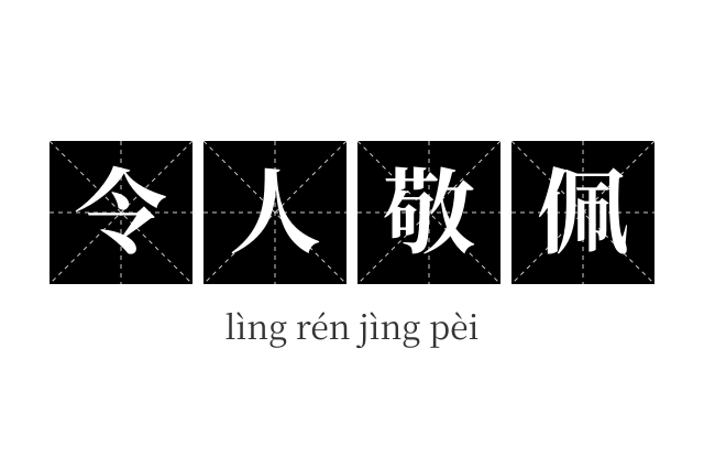 令人敬佩成语