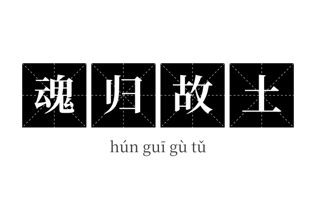 魂归故土成语
