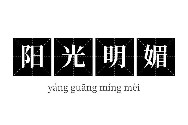 阳光明媚成语