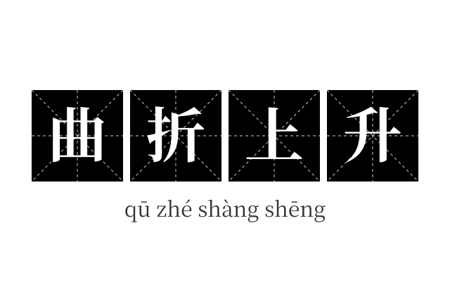 曲折上升成语