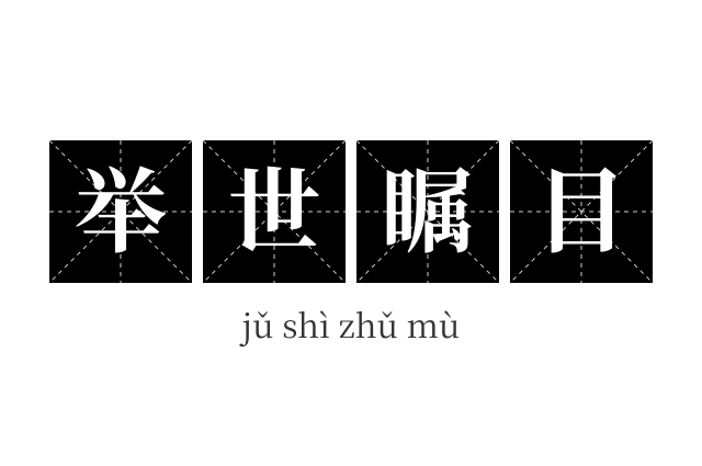 举世瞩目成语