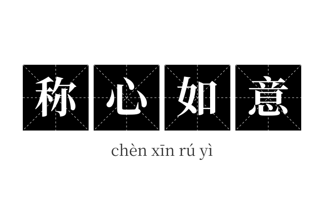 称心如意成语