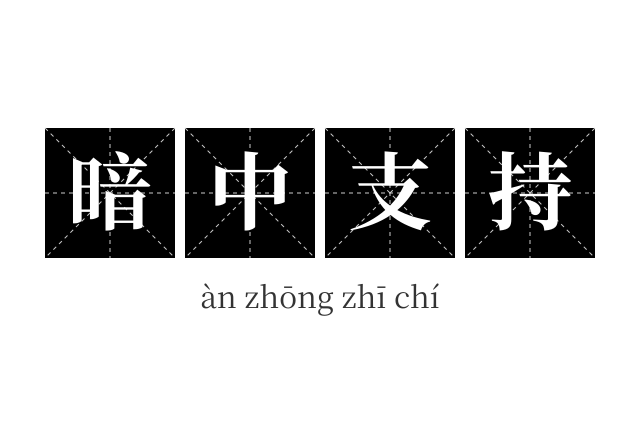 暗中支持成语