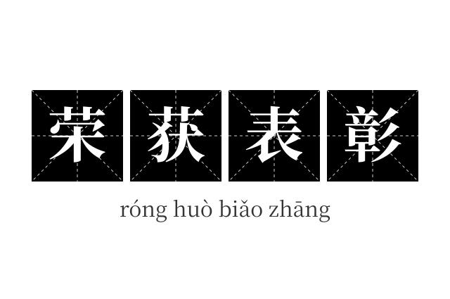 荣获表彰成语