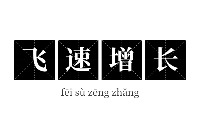 飞速增长成语