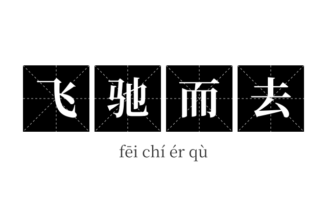 飞驰而去成语