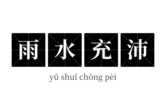 雨水充沛成语