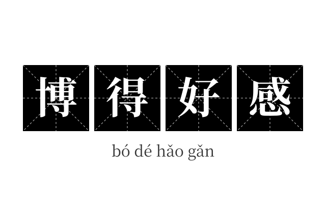 博得好感成语