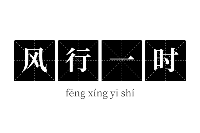 风行一时成语