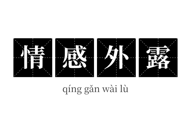 情感外露成语