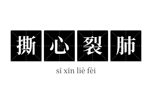 撕心裂肺成语