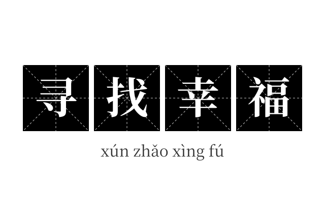 寻找幸福成语