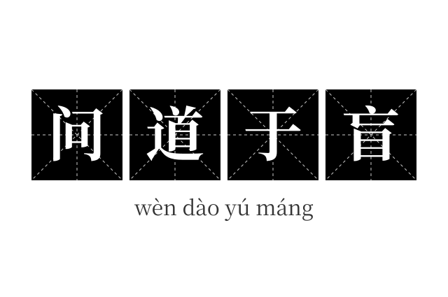 问道于盲成语