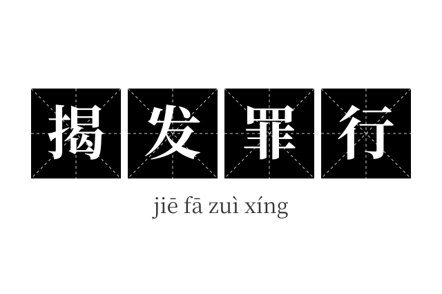 揭发罪行成语