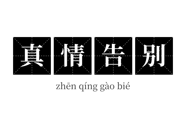 真情告别成语
