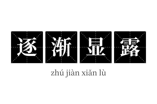 逐渐显露成语
