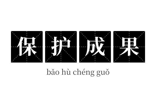 保护成果成语