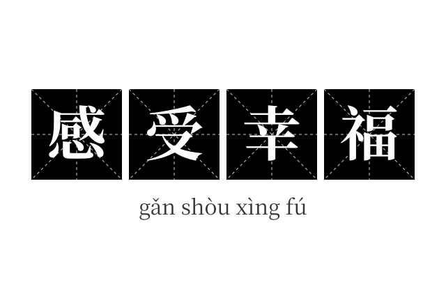 感受幸福成语