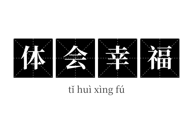 体会幸福成语