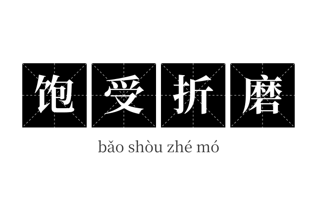 饱受折磨成语