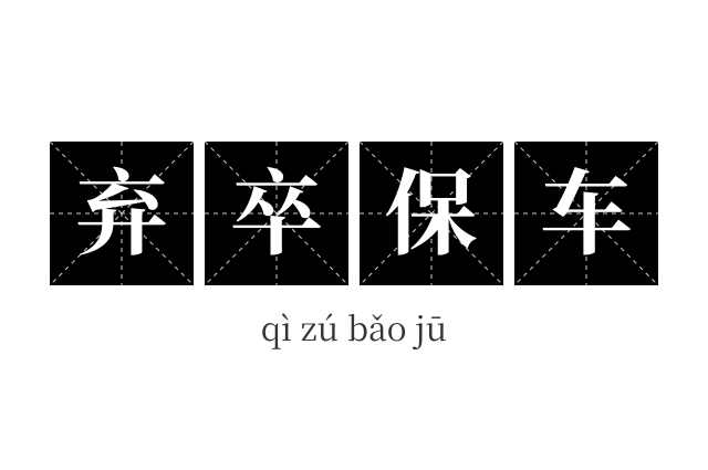弃卒保车成语