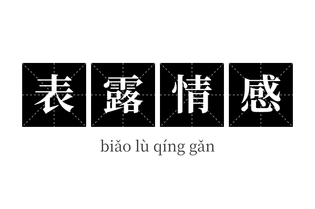 表露情感成语