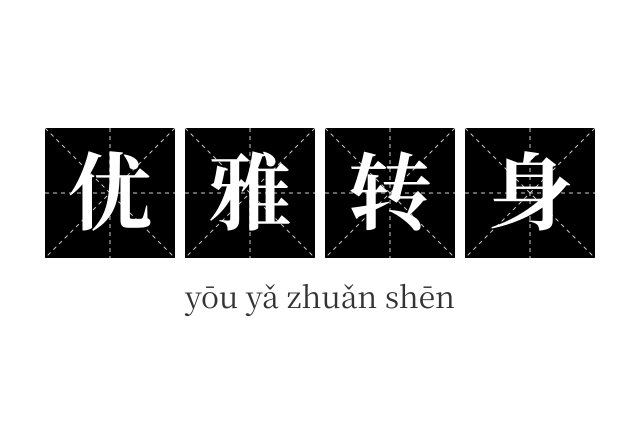 优雅转身成语