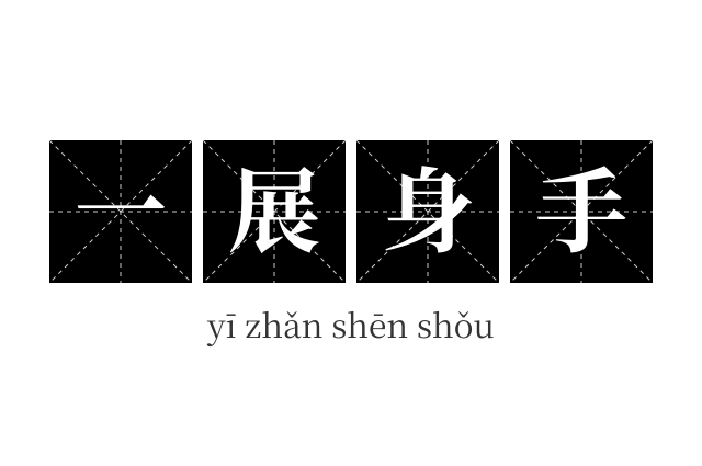一展身手成语