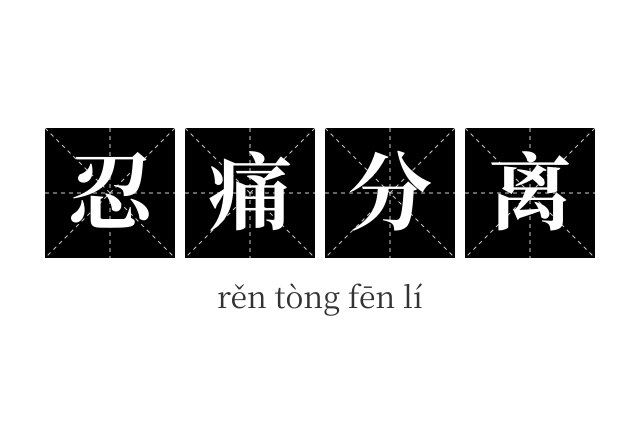 忍痛分离成语