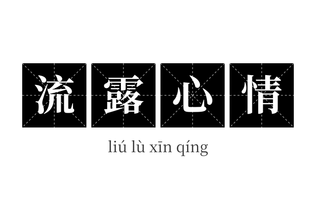 流露心情成语