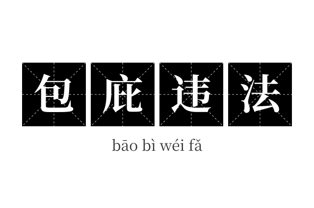 包庇违法成语
