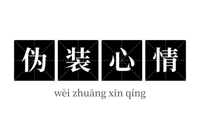 伪装心情成语