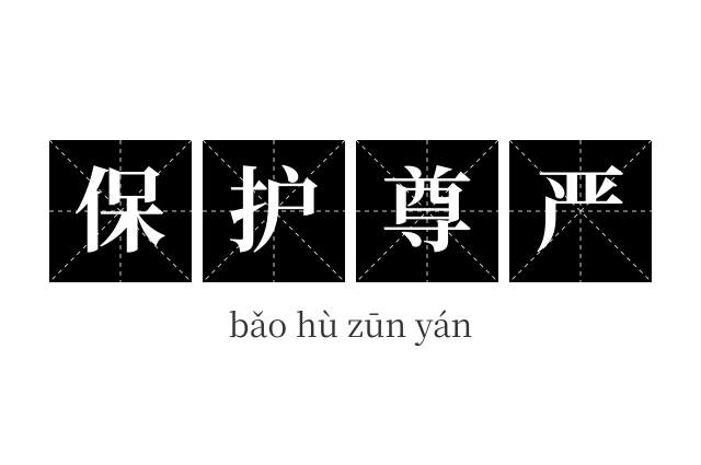 保护尊严成语