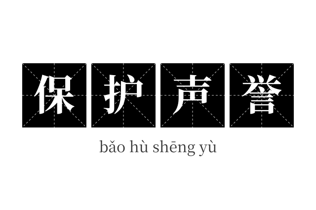 保护声誉成语