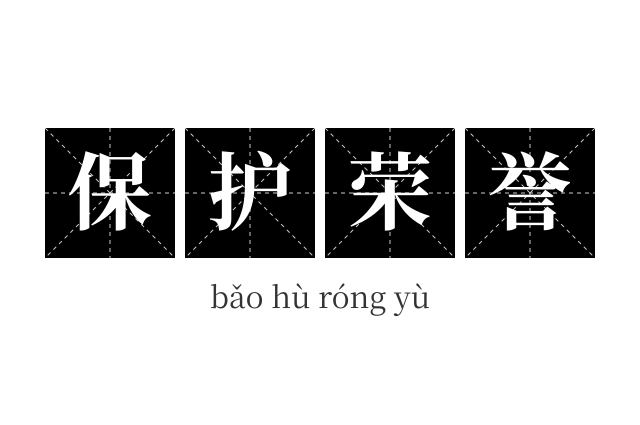 保护荣誉成语