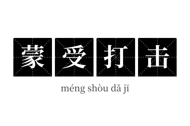 蒙受打击成语