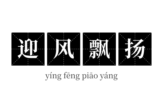 迎风飘扬成语