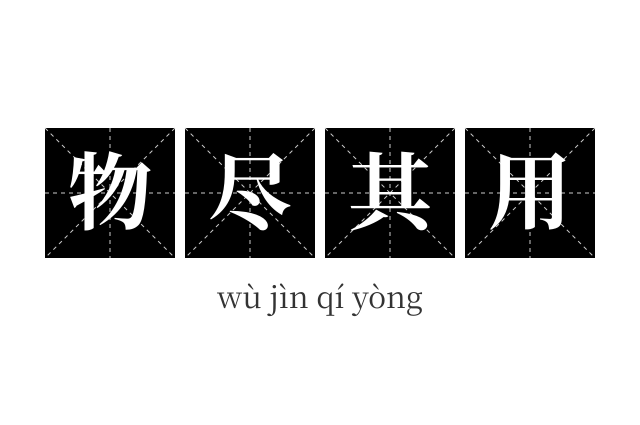 物尽其用成语