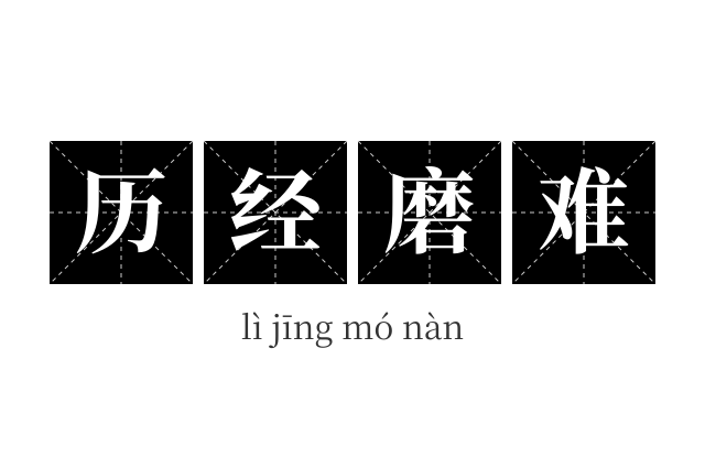 历经磨难成语