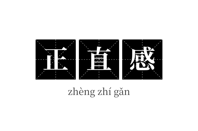 正直感成语