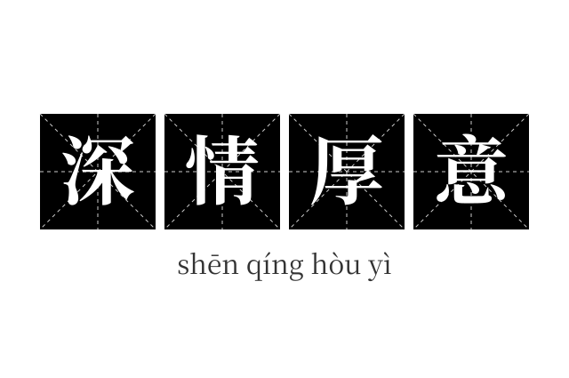 深情厚意成语