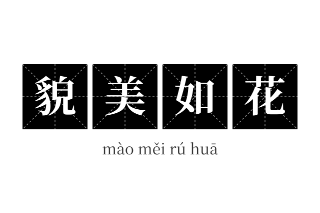 貌美如花成语