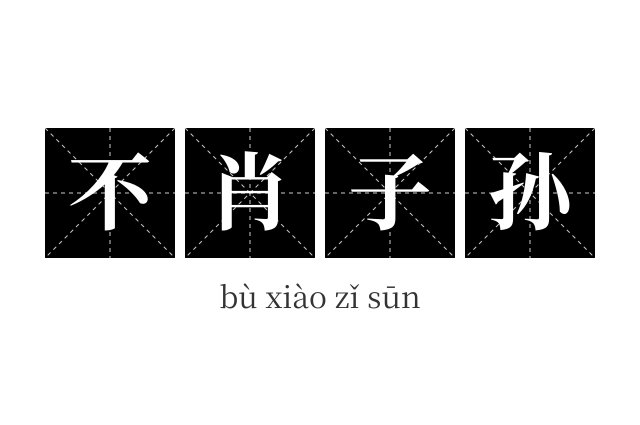 不肖子孙成语