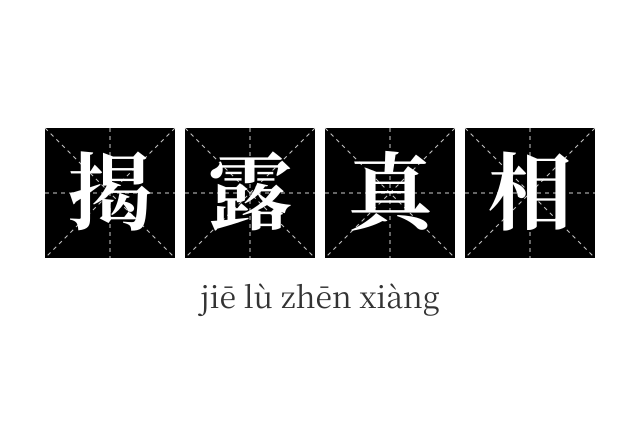 揭露真相成语