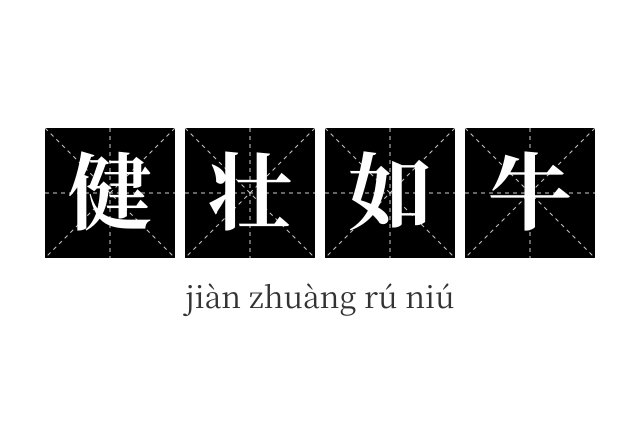 健壮如牛成语