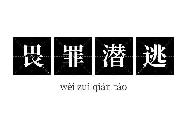 畏罪潜逃成语