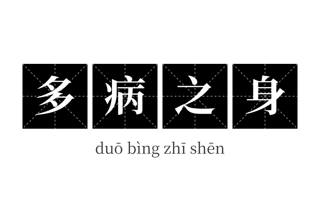 多病之身成语